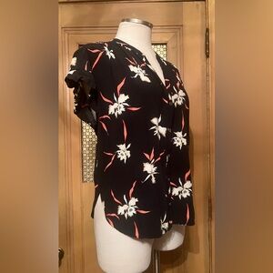 J. CREW tiki Hawaiian top M